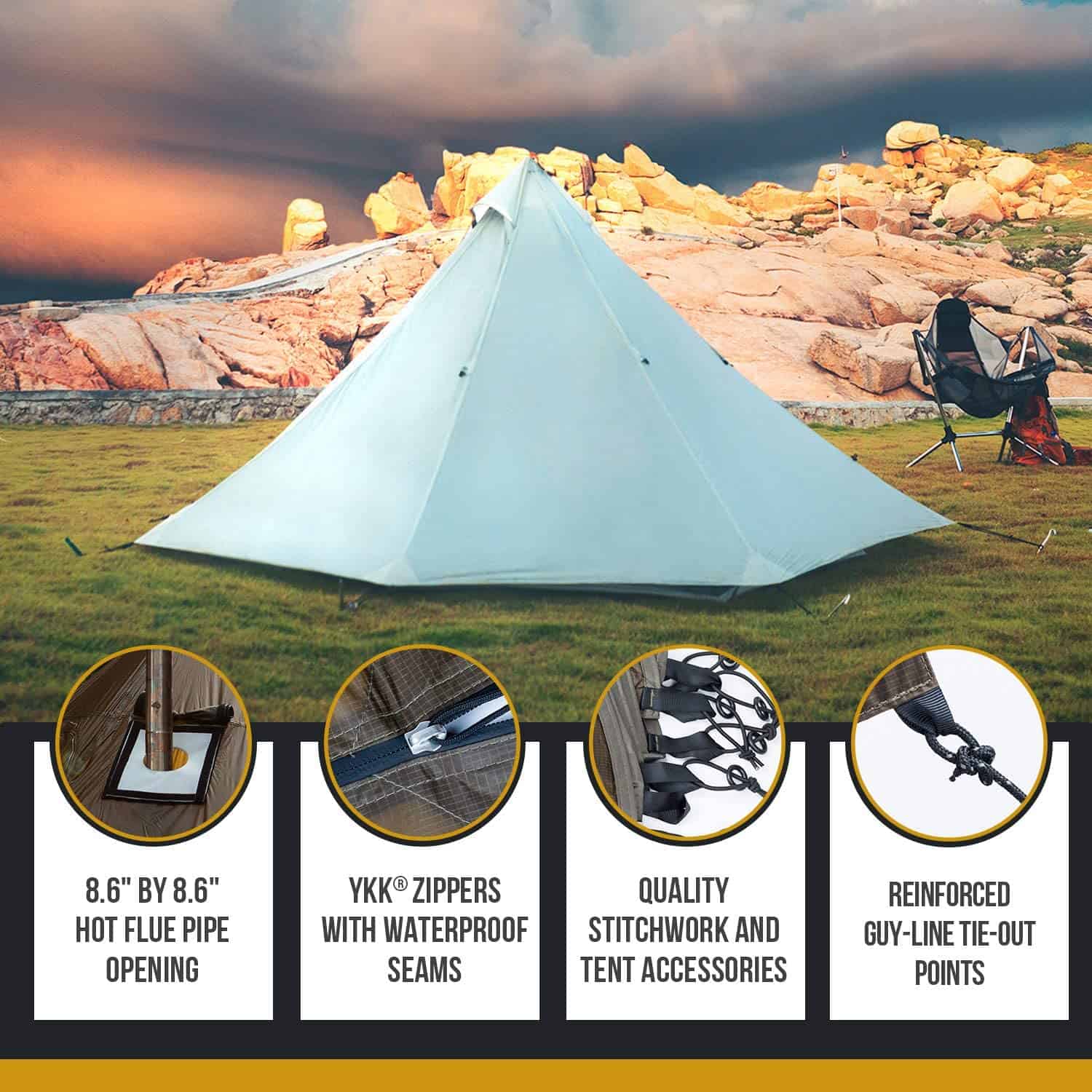 15 Best Tents With Stove Jacks For Toasty Hot Tent Camping Outmore 1801